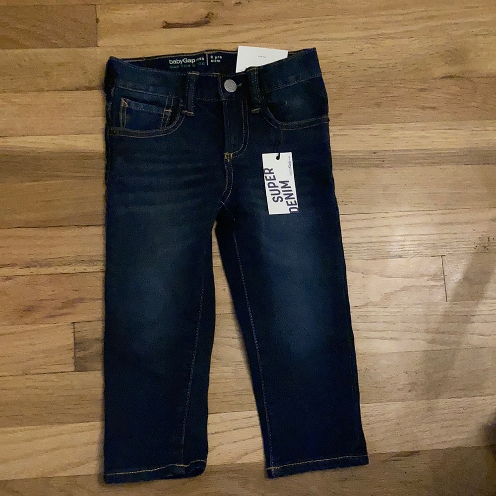 SOLD ELSEWHERE Gap Super whiskered Denim 2T high stretch slim toddler jeans